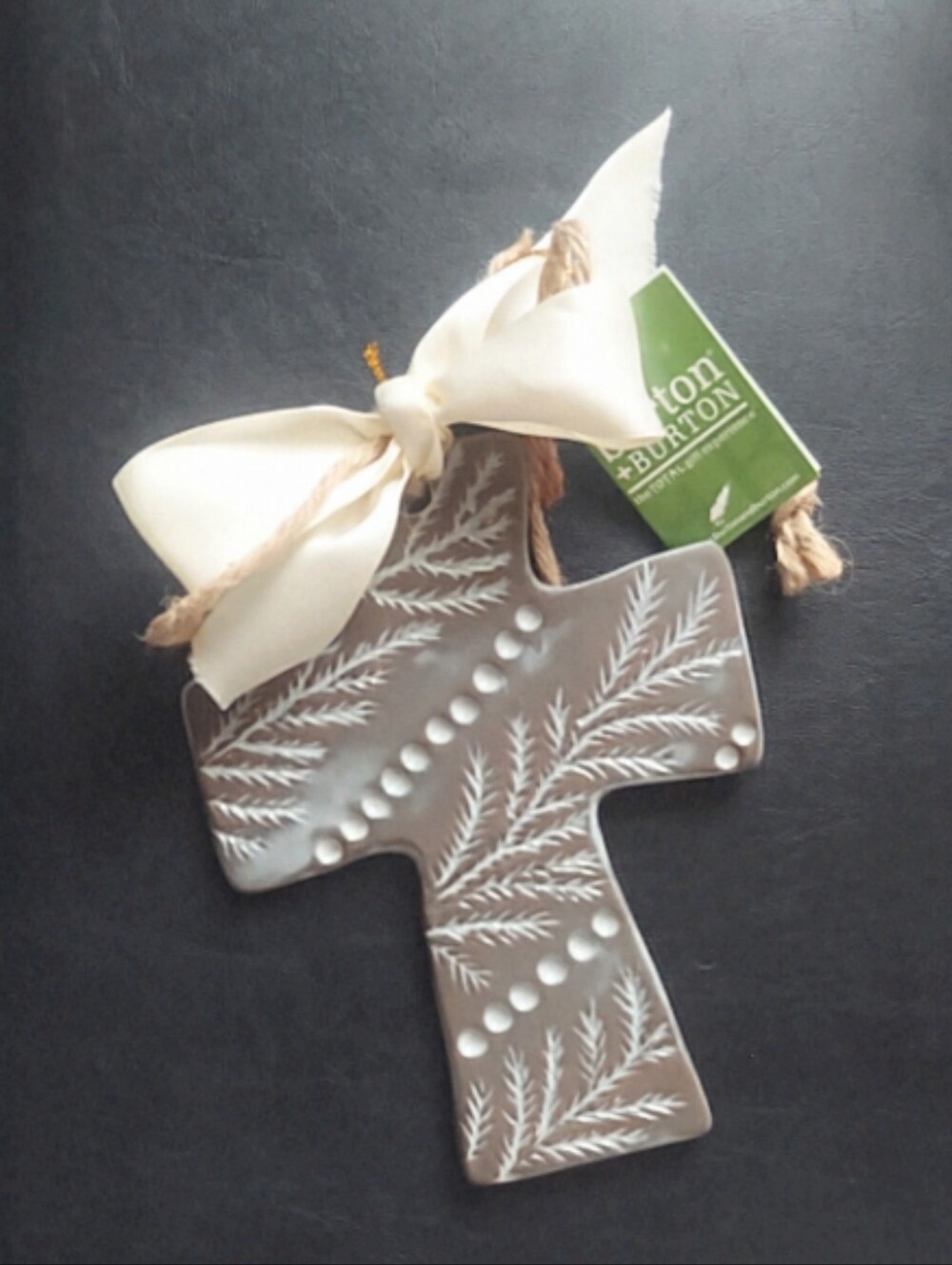 Burton + Burton The Art Of Him By Carla Grogan Gray Ceramic Cross